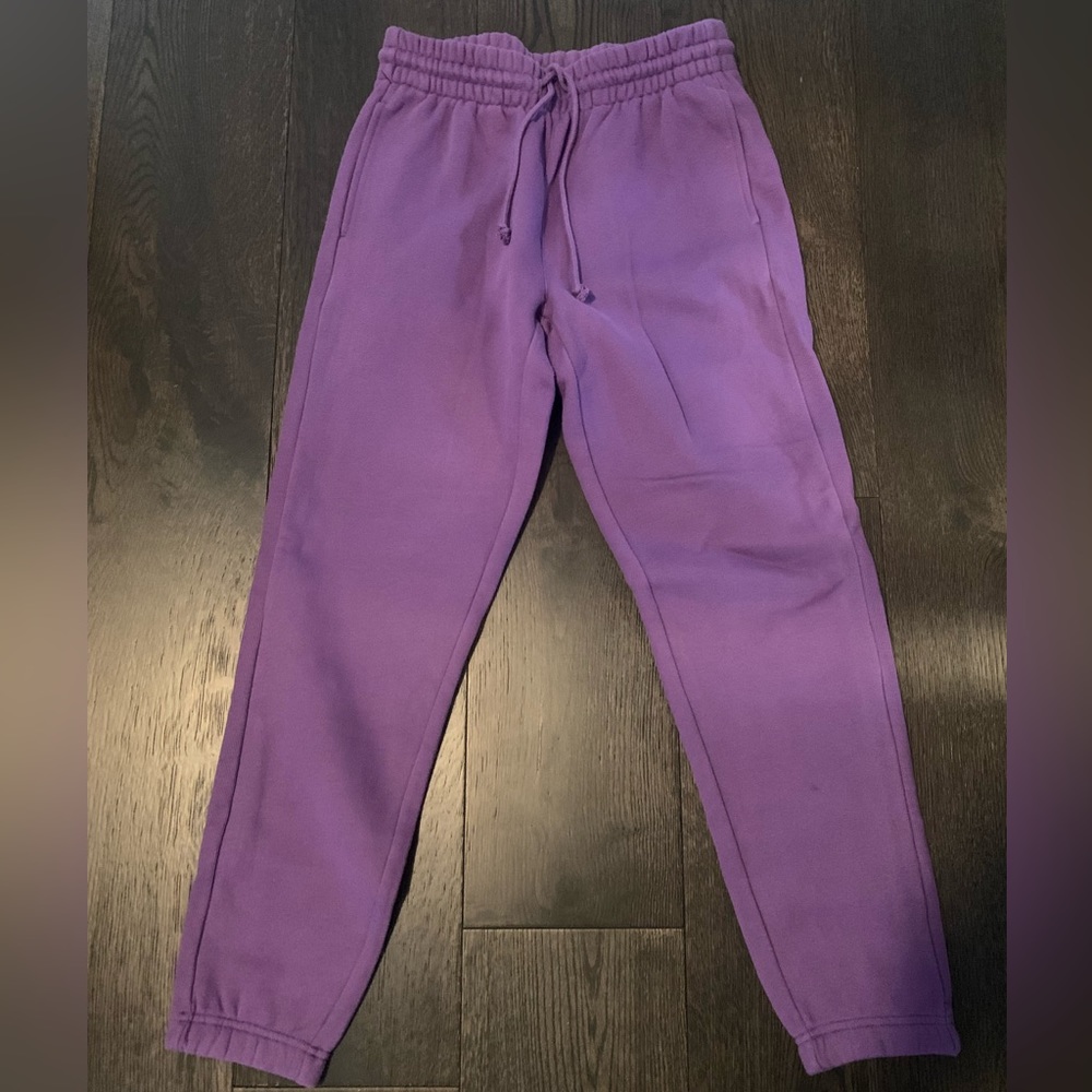 Purple Cozy Fleece Boyfriend Sweatpant